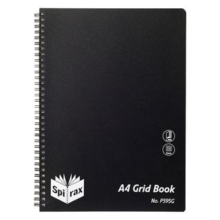 SPIRAX P595G PP GRID BOOK A4 200 PAGES