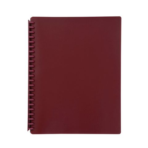 MBIG REFILLABLE DISPLAY BOOK 20P MAROON.