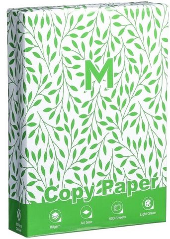 Office Copy Paper A4Pastel Green, 80gsm