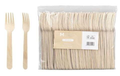 Wooden ForkNatural, 160mm