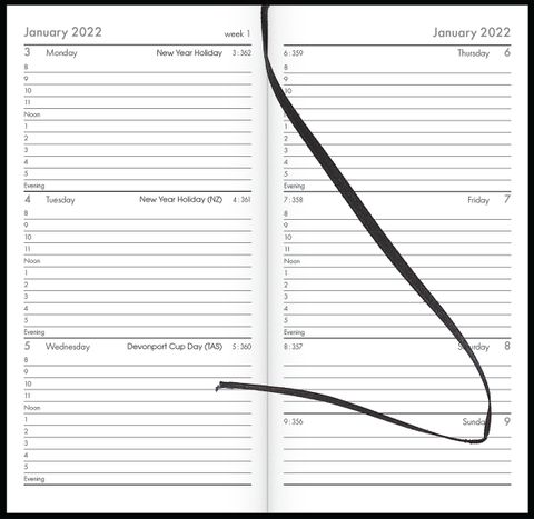 COLLINS DIARY CW3 APPOINTMENT BLACK EVEN