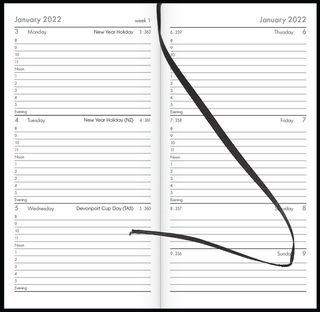 COLLINS DIARY CW3 APPOINTMENT BLACK EVEN