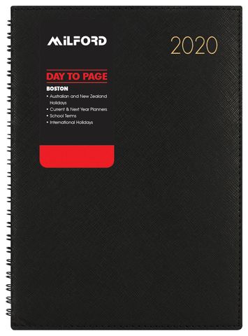 DIARY MILFORD BOSTON WIRO A41 E/Y BLACK