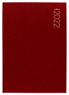 COLLINS DIARY A41 RED EVEN YEAR