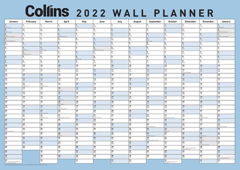 COLLINS WALL PLANNER LARGE LAMINATED2024