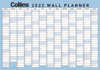 COLLINS WALL PLANNER LARGE LAMINATED2024