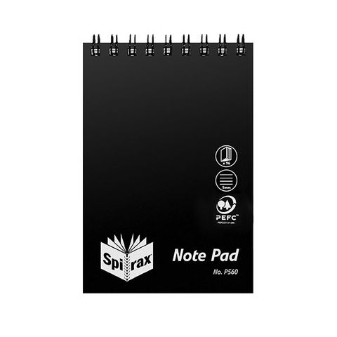 NOTEBOOK SPIRAX P560 76X112MM PP COVER