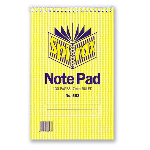 SPIRAX 563 NOTE BOOK REPORTERS T/O