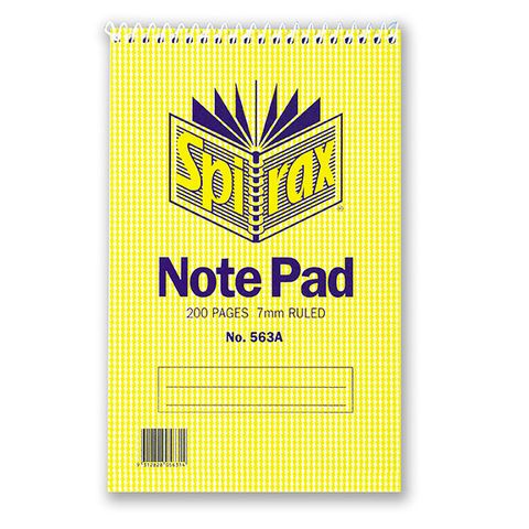 SPIRAX 563A NOTE BOOK REPORTERS T/O