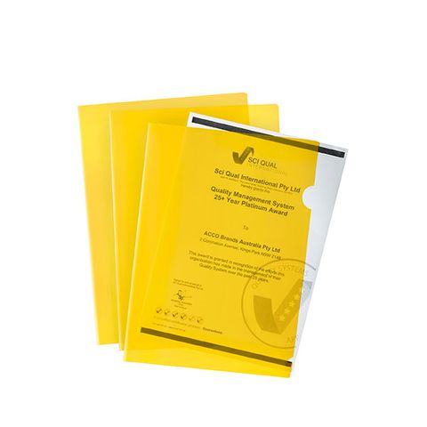 MARBIG LETTER FILE A4 ULTRA FILE YELLOW