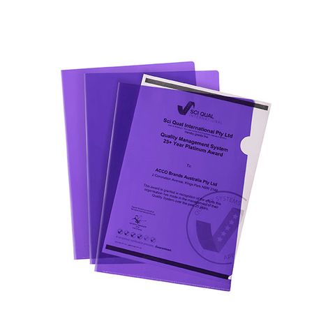 MARBIG LETTER FILE A4 ULTRA FILE PURPLE
