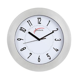 CLOCK SILVER 25CM CARVEN