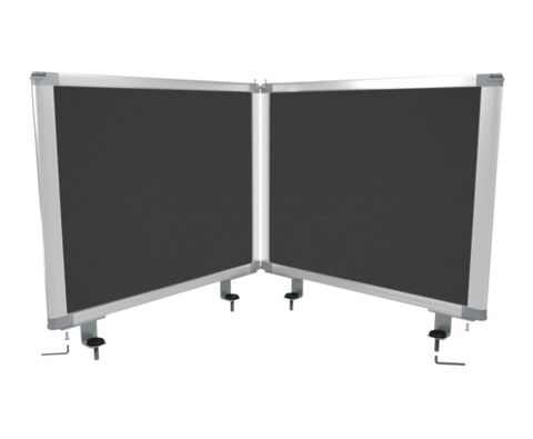 DESK MOUNTED PARTITION GREY W1760XH450MM