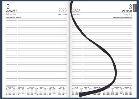 COLLINS DIARY A51 NAVY ODD YEAR 2027