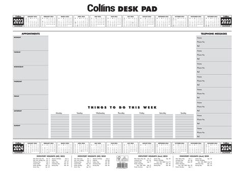 COLLINS EXECUTIVE A2 DESK PAD 2027/2028