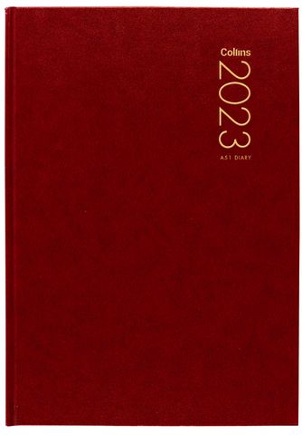 COLLINS DIARY A51 RED ODD YEAR 2027