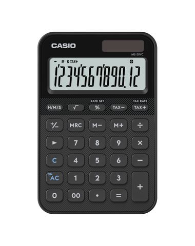 CASIO MS20YC DESKTOP CALCULATOR BLACK