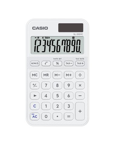 CASIO SL310YC CALCULATOR WHITE