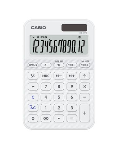 CASIO MS20YC DESKTOP CALCULATOR WHITE