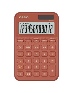 CASIO MS20YC DESKTOP CALCULATOR RED