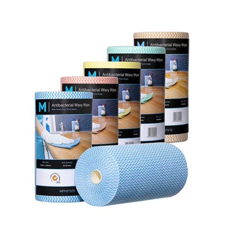 Antibacterial Wavy Wipes BLUE