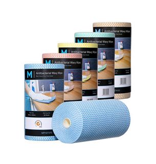 Antibacterial Wavy Wipes BLUE
