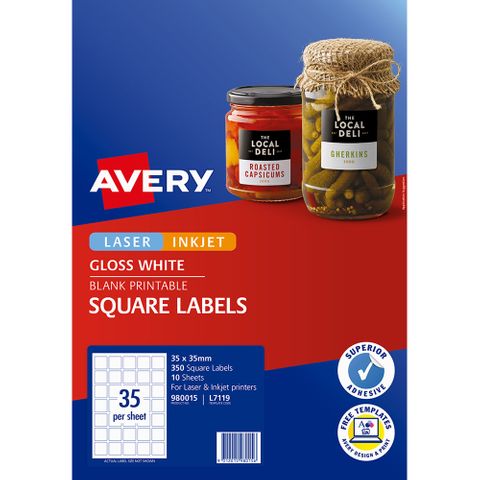 AVERY PRODUCT LABEL L7119 35UP PKT/10