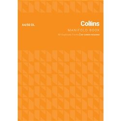 COLLINS MANIFOLD BOOK A4/50DL