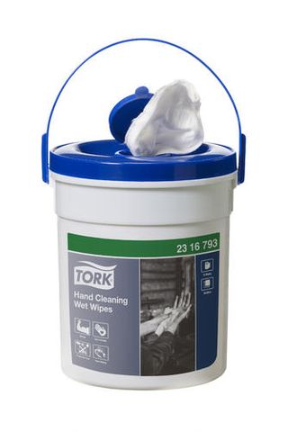 TORK HAND CLEANING WET WIPES TUB/72
