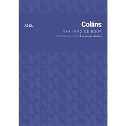 COLLINS TAX INVOICE BOOK A5 DL