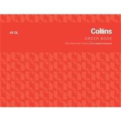 COLLINS GOODS ORDER BOOK 45DL