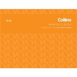 MANIFOLD BOOK 45DL 100LF COLLINS NCR