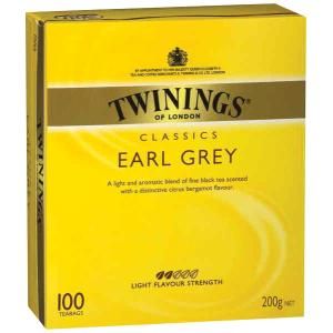 TEA BAGS TWININGS EARL GREY PKT/100