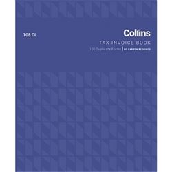 COLLINS TAX INVOICE 108DL DUPLICATE