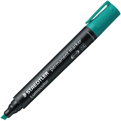 STAEDTLER MARKER PERM 350 GREEN CHISEL