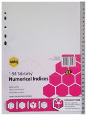 INDICES MARBIG GREY A4 1-54 PP