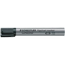 STAEDTLER FLIPCHART MARKER BLACK CHISEL