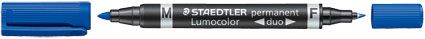 STAEDTLER LUMOCOLOR 348 DUO PERM BLUE