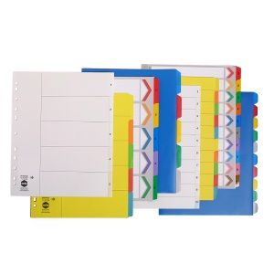 MARBIG EXTRA WIDE DIVIDERS MYLAR 10 TAB