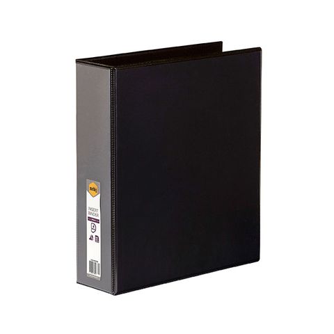 MARBIG INSERT BINDER A4/4D/50MM BLACK