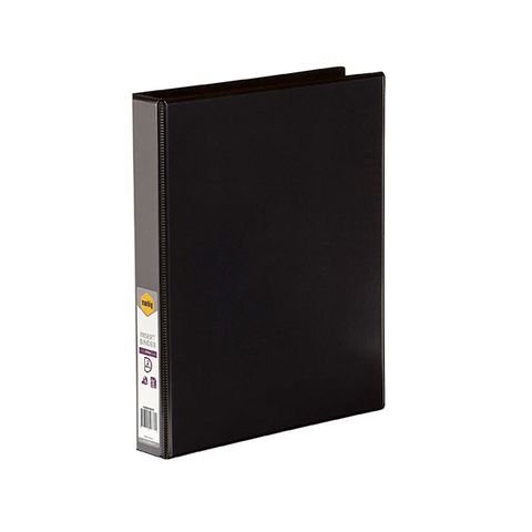 MARBIG INSERT BINDER A4/2D/25MM BLACK