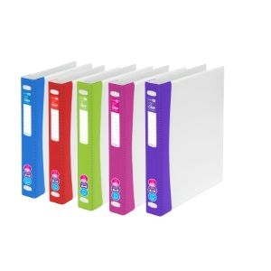 SOFT GRIP INSERT BINDER A4/2D/25MM PURPL