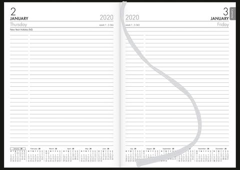 COLLINS DIARY A51P PVC BLACK EVEN YEAR