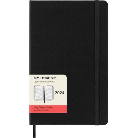 Moleskine Diary 12 Month Daily larg BK