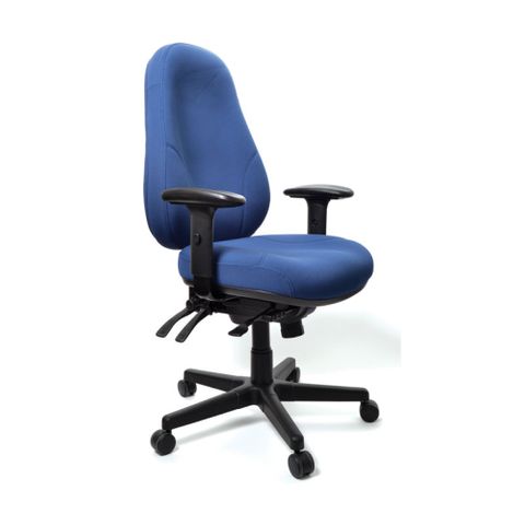 BURO PERSONA CHAIR DARK BLUE WTH ARMS