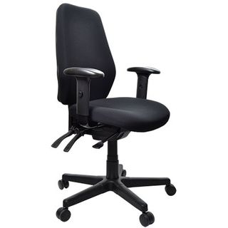 BURO AURA ERGO+ CHAIR BLACK WITH ARMS