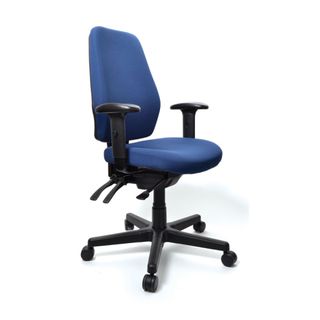 BURO AURA ERGO+ CHAIR DARK BLUE WITH ARM