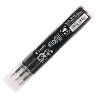 PILOT FRIXION PEN REFILLS 0.7 BLACK 3PK