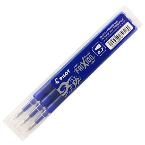 PILOT FRIXION PEN REFILLS 0.7 BLUE 3PK