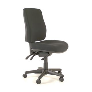 CHAIR BURO ROMA HIGHBACK 3 LEVER BLACK